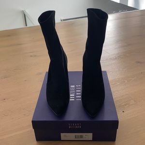 Stuart Weitzman suede bootie.